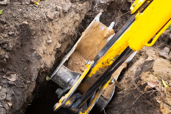 Downspout Trenching in Poulsbo