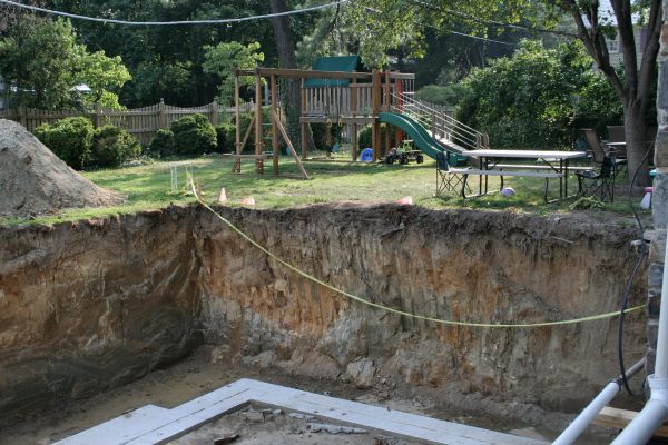 Footer Digging in Poulsbo